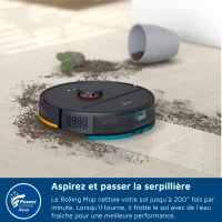 Aspirateur robot laveur avec station - PHILIPS - XU2000/15 - Série 2000 - 6000 Pa - = 66 dB - Bleu nuit(m-3)