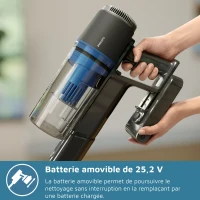 Aspirateur balai sans fil - PHILIPS - XC3033/01 - Série 3000 - batterie lithium-ion 25.2V - balai a LED - Vert Cargo(m-3)