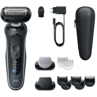 Rasoir électrique BRAUN Series 6 - Noir - Autonomie 60 minutes - Charge rapide 5 minutes(m-2)