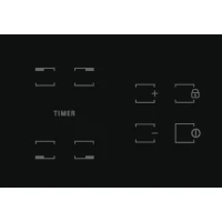 Table de cuisson vitrocéramique - HOTPOINT - HR631C - 4 foyers - 60 cm - Noir(m-4)