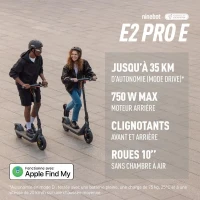Trottinette électrique - Segway-Ninebot - E2 Pro - Pneus larges 10 - 750W Max - 35 km d'autonomie(m-3)