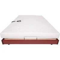 Ensemble relaxation matelas + sommier électrique 140x190 - Mousse - Ferme - TALCA Fabrication française(m-3)