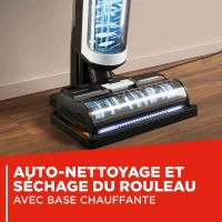 Aspirateur balai laveur vapeur - POLTI RollySteam WD10 - 7000 Pa - 0,6 L - Noir / Blanc(m-6)
