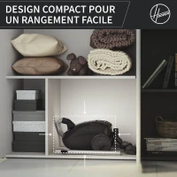 HOOVER HE1 - Aspirateur Traineau avec sac Compact et Puissant - Grande Capacité 2,5L- Haute-performance sur Sols Durs et Moquettes(m-3)