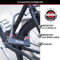 Antivol Vélo U - MASTER LOCK - 8279EURDPRO - Acier Cémenté, Clé, Certifié(m-3)