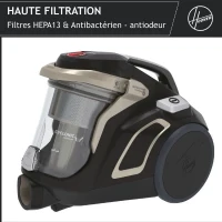 Aspirateur Traineau Sans Sac - HOOVER - HP720PET - 850 W - 68 dBA - Cassette 2 L - Spécial parquet et animaux(m-2)