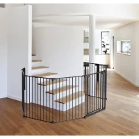 Barriere pare-feu de cheminée ou poele a bois 6 pans - 360 cm - Noir - NORDLINGER PRO(m-4)