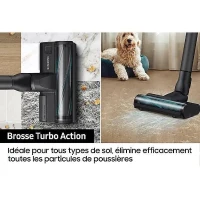 SAMSUNG Jet 75E Turbo VS20B75B1R4 - Aspirateur Balai - Puissance 200 AW - 60 minutes d'autonomie - Station de chargement 2-en-1(m-3)