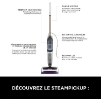Shark SteamPickUp SD200EU - Balai Vapeur 3-en-1 pour sols durs - Sépare débris humides et secs(m-3)