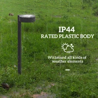 Outsunny Solar Lights Outdoor Garden Stake 8 Pack Pathway Lighting, Solar Stake Lights with Auto On/Off LED, IP44 Waterproof Plastic Outdoor Garden Lighting for Path, Patio and Landscape(m-6)