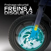 Draisienne électrique - URBANGLIDE - BIKE 140 BLUE - 36V - 350W - Pneus 14 - Autonomie 18KM - Vitesse max 25KM/h(m-4)