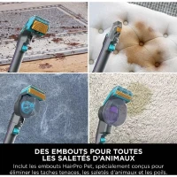 SHARK PX250EUT StainStriker Détacheur HairPro Pet - Moquettes, tapis, meubles, escaliers les voitures - 450W - 1,2 L - 1,26 m(m-5)