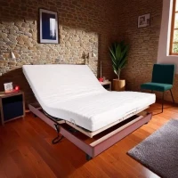 Ensemble relaxation matelas + sommier électrique 140x190 - Mousse - Ferme - TALCA Fabrication française(m-1)