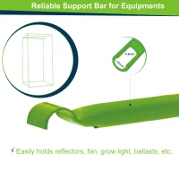 Outsunny Grow Tent Reflective Mylar Hydroponic with Adjustable Vents and Floor Tray for Indoor Plant Growing, 80 x 80 x 160 cm (31.5" x 31.5" x 63")(m-8)