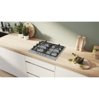 Table de cuisson a gaz - BOSCH Série 4 - 4 foyers - 52 x 58,2 x 4,5 cm - PGP6B5K90 - Inox(m-2)