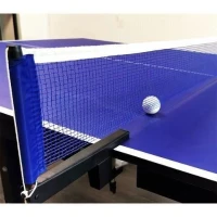 Tennis de table - Table de ping-pong - Pliable - Usage exterieur - 2 raquettes avec housse + 3 balles inclues - Bleu et noir(m-5)