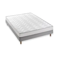 DEKO DREAM Ensemble Memoflex Matelas 140 x 190 cm + sommier  - 5 zones et mémoire de forme - 16 cm(m-2)