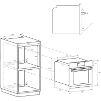 Four encastrable nettoyage manuel - convection naturelle CANDY FIDC N100 - noir  - Classe A(m-3)
