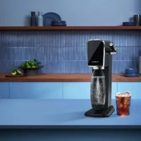 Machine a soda et eau pétillante - SODASTREAM - ART - 1 bouteille compatible lave-vaiselle - 1 recharge de gaz 60 L - Noir(m-2)