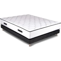 URBAN Collections NEW-YORK Ensemble sommier et matelas 160x200cm - 960 ressorts ensachés(m-2)