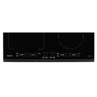 Table de Cuisson Induction SAUTER - 4 foyers - L60 x P51cm - SPI4664B - 7200W - Revetement verre - Noir(m-3)