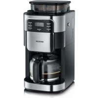 SEVERIN 4810 Cafetiere filtre avec broyeur intégré - Noir et inox - 1000W - 1,4 L(m-1)