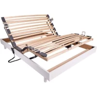 Ensemble relaxation matelas + sommier électrique 140x190 - Mousse - Ferme - TALCA Fabrication française(m-2)