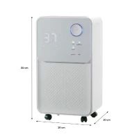 Déshumidificateur d'air électrique OCEANIC - Extraction 12 litres/jour - Fonction seche-linge - Affichage LED(m-6)