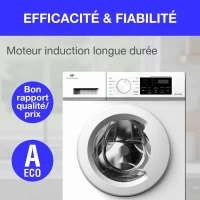 Lave-linge hublot - CONTINENTAL EDISON - CELL712IW3 - 7 kg - Induction - 60 cm - 1200 trs/min - Blanc(m-3)