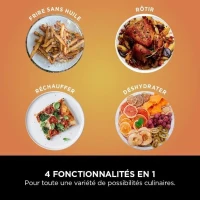 Friteuse sans huile NINJA - Pro AF140EU - Capacité 4,7L - 4 programmes de cuisson - 2000W(m-6)