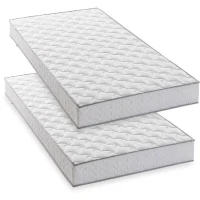 Lot de 2 matelas - 90 x 190 cm - Mousse - 14 cm - 5 zones de confort -  DEKO DREAM - Hahtuva(m-2)