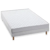 Ensemble Matelas 140x190 cm + Sommier - Mousse - 5 zones - 15 cm - Ferme - DEKO DREAM Airflex(m-2)