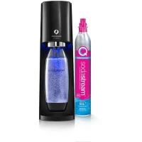 Machine a soda et eau pétillante - SODASTREAM - E-TERRA - 1 bouteille compatible lave-vaisselle - 1 recharge de gaz 60L - Noir(m-1)