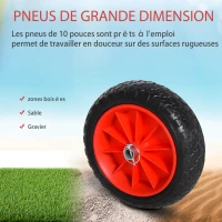 HOMCOM Chariot de transport trolley pour kayak, stand-up paddle, canoë cadre en aluminium dim. 70L x 40L x 42H cm(m-5)