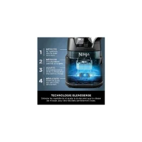 Mixeur Ninja Detect Power 3-en-1 TB401EU - 1200W - 20 modes - Bol 2L - Gobelet 680ml - Noir(m-3)
