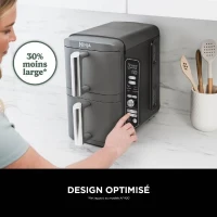 Friteuse sans huile NINJA - Double Stack XL SL400EU - Capacité 9,5L - 6 programmes de cuisson - 2470W(m-2)