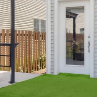 Outsunny Gazon synthétique Artificiel Moquette extérieure intérieure 3L x 1l m Herbes Hautes denses 2,5 cm Vert(m-6)