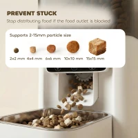 PawHut Automatic Cat Feeder, 4.5L WiFi Cat Food Dispenser with Timer, Programmable 1-10 Meals, Auto Pet Feeder(m-5)