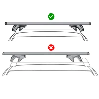 HOMCOM Barras de Techo Universales para Vehículos de Aluminio Bacas Portaequipajes Coche Automóvil Baca para Coche Universales con Cerradura Carga 75 kg 123,5 cm Plata(m-8)