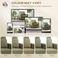 HOMCOM Poltrona Cama Estofado em Veludo Ecológico com Encosto Ajustável 3 Níveis 6 Bolsos Laterais 74x85,5x82 cm Castanho(m-8)