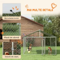 PawHut Cusca de Exterior pentru Caini, Loc de Joaca pentru Caini(m-7)