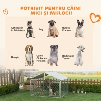 PawHut Cusca de Exterior pentru Caini, Loc de Joaca pentru Caini(m-4)