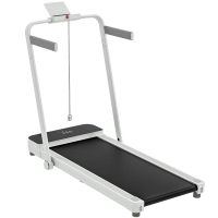 SPORTNOW Passadeira Dobrável com Inclinação Passadeira Elétrica com 2,5HP, 16KM/H e Ecrã LED 124x63x104 cm Branco