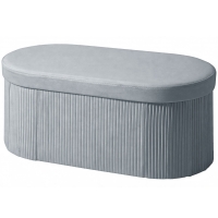 HOMCOM Banquette de rangement pliable Banquette rembourrée effet velours pour salon 76 x 38 x 35 cm Dunkelgrau