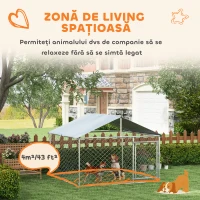 PawHut Cusca de Exterior pentru Caini, Loc de Joaca pentru Caini(m-5)