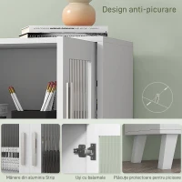 Homcom Dulap Depozitare Modern cu 2 Usi Duble(m-6)