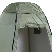 Outsunny Vestiário de praia dobrável Tenda para o chuveiro 120x120x190 cm Verde(m-10)