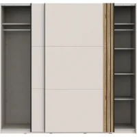 Armoire WAIKATO - Cachemire - 2 portes coulissantes - L220 x P61 x H210,5 cm(m-4)