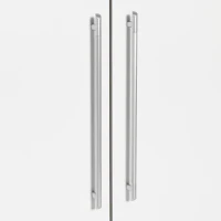Armoire 4 portes battantes + 6 tiroirs - Chene et blanc - L 206 x P 60 x H 200 cm - JUPITER(m-5)