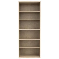 Armoire a chaussures MISCA - Décor chene sonoma et blanc mat - L69 x  P35 x H179cm(m-4)